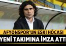 Afyonspor’un eski hocası yeni takımına imzayı attı – Spor