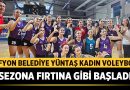 Afyon Belediye Yüntaş Kadın Voleybol Takımı Sezona Fırtına Gibi Başladı – Spor