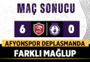 Afyonspor Deplasmanda Farklı Mağlup Oldu: 6-0 – Spor