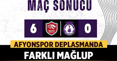 Afyonspor Deplasmanda Farklı Mağlup Oldu: 6-0 – Spor