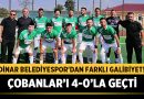 Dinar Belediyespor’dan Farklı Galibiyet! Çobanlar’ı 4-0’la Geçti – Spor