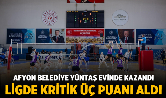 Afyon Belediye Yüntaş evinde kazandı, ligde kritik üç puanı aldı – Spor