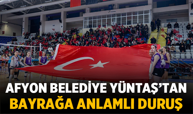 Afyon Belediye Yüntaş’tan bayrağa anlamlı duruş, salon kırmızı beyaz oldu – Spor