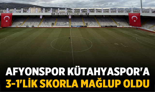 Afyonspor evinde yıkıldı, lider Kütahyaspor Zafer’de kazandı