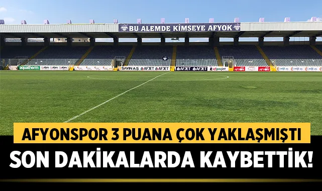 Afyonspor Evinde Kayıp: Eskişehir Son Anda Güldü