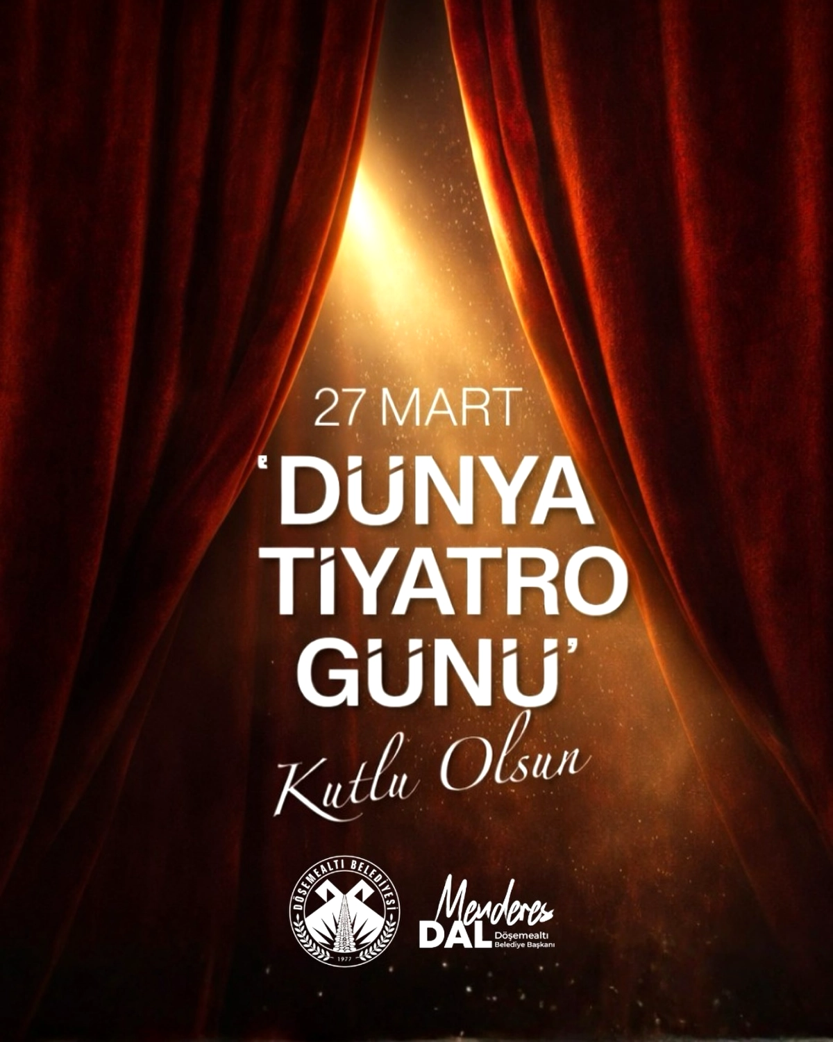 Döşemealtı Belediyesi, Dünya Tiyatro Günü’nü Kutladı