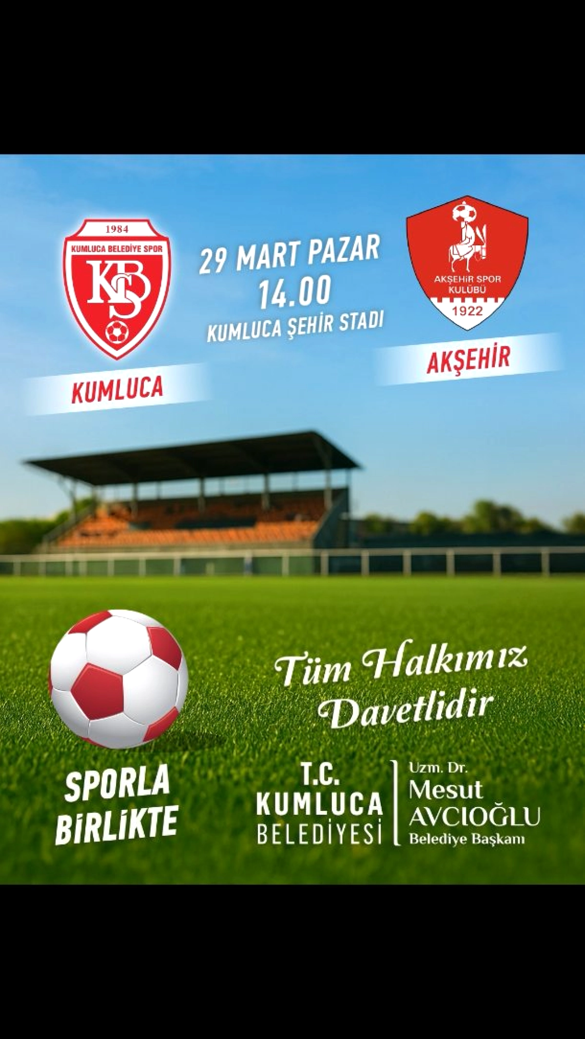 Kumluca Belediyespor, 1922 Akşehir’le Sahada!