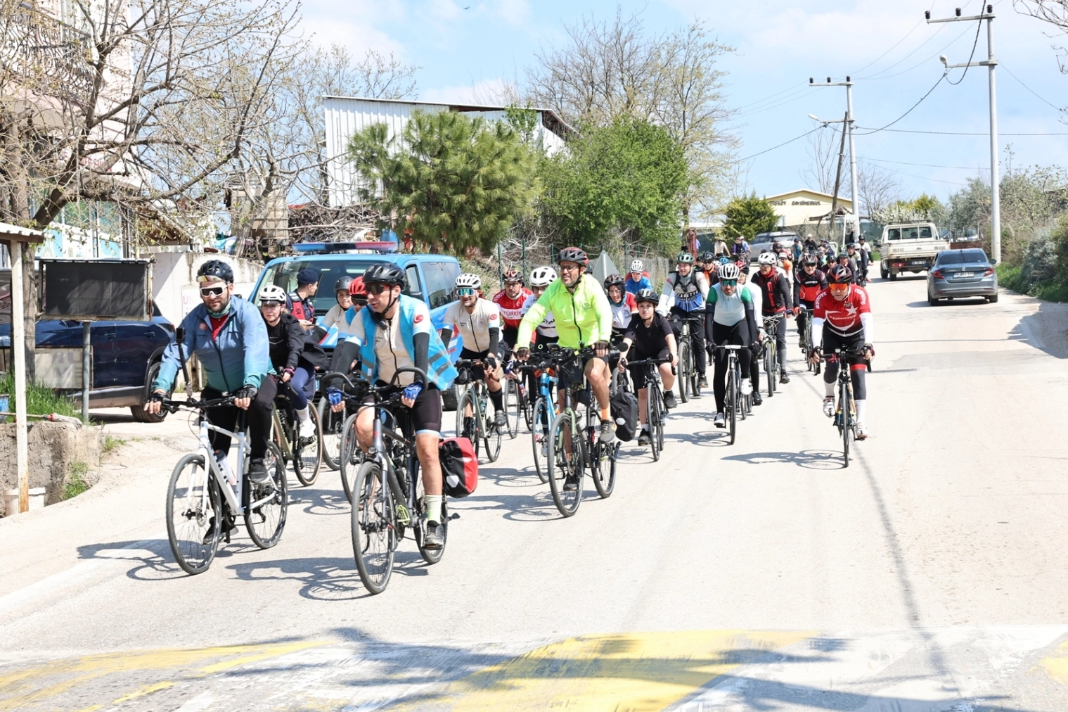 Granfondo Bursa evvelsi bisikletliler Nilüfer’de bir araya geldi
