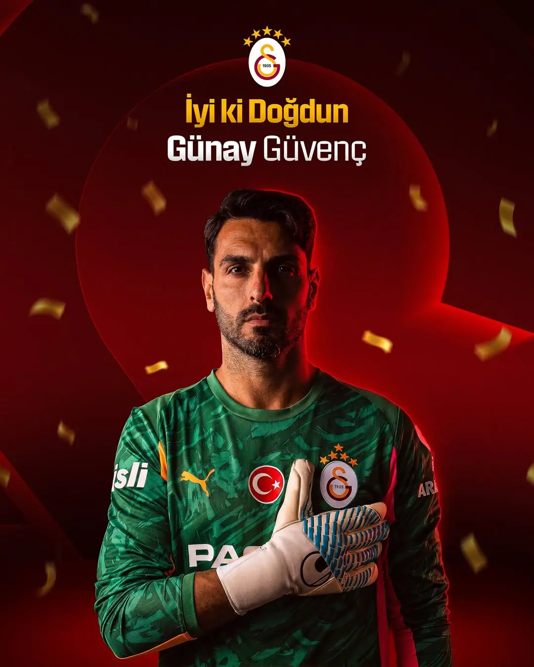 Galatasaray’da Günay Güvenç’e Doğum Günü Sürprizi
