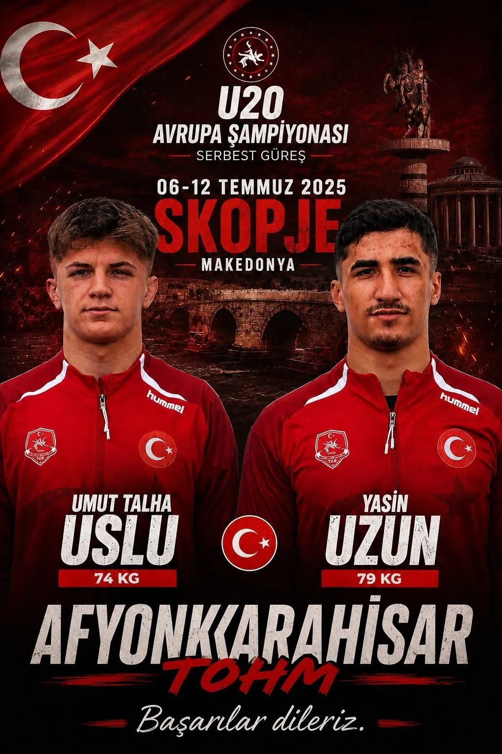 Genç Güreşçiler Avrupa Şampiyonası’nda Türkiye’yi Temsil Edecek